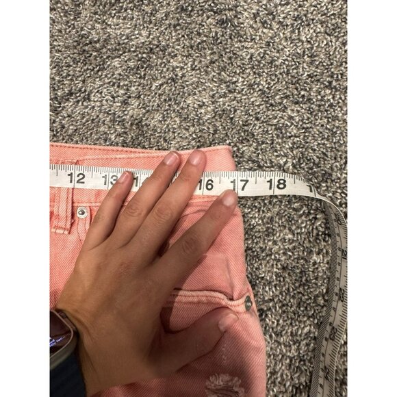 Free People We The Free Pink Cut Off Shorts Size 31 EUC - Picture 8 of 9